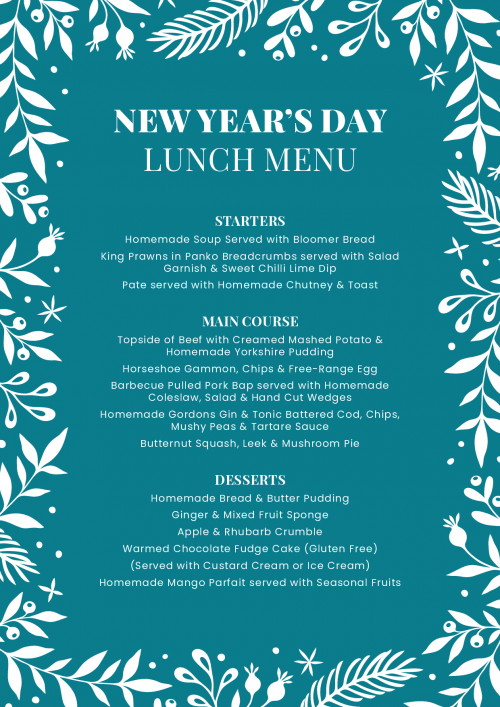 New Year's Day Menu